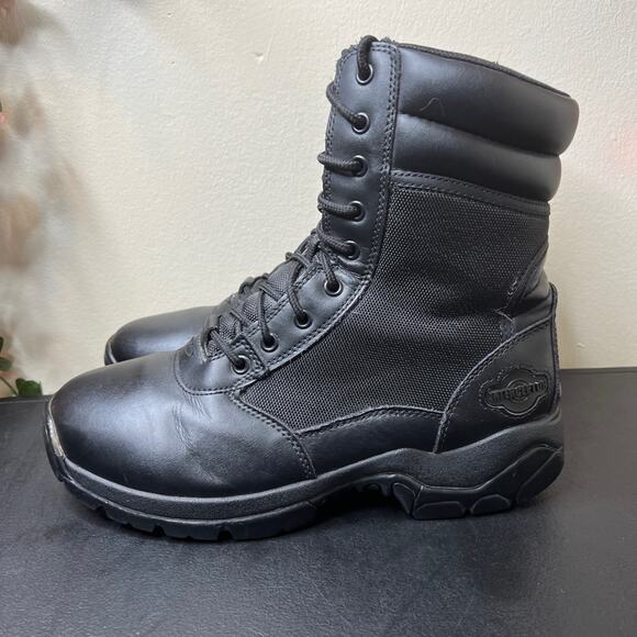 Interceptor Force Tactical Boots Men’s 9 Black Leather Duty Combat Outdoor ? main image 13